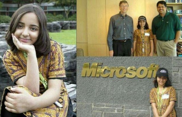 Bill Gate with arfa karim