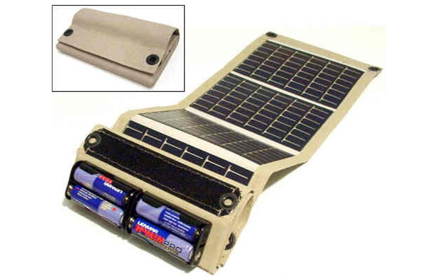 Folding solar chargers