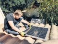 Solar panel cleaning service