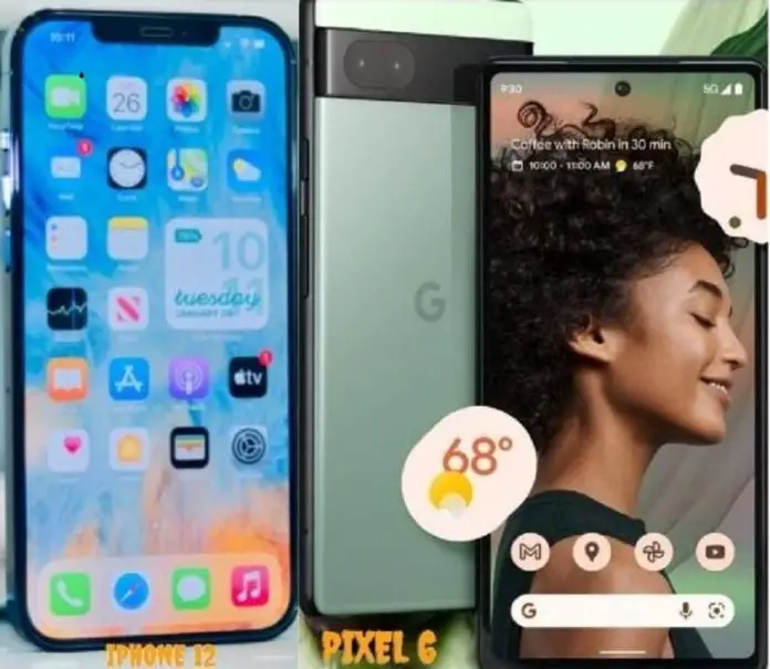 pixel 6 vs iphone 12