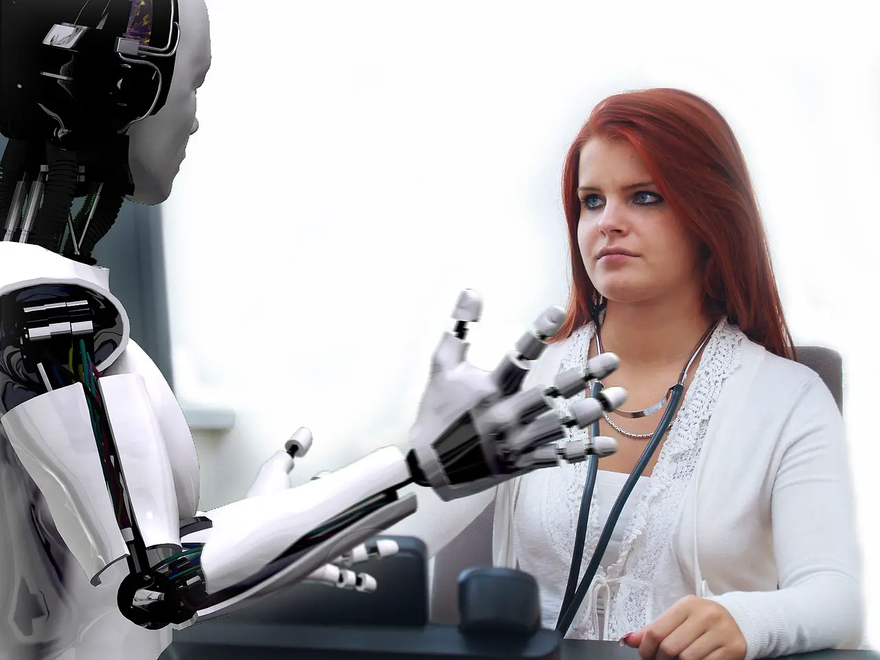 Robot With Human