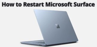 How to Restart Microsoft Surface