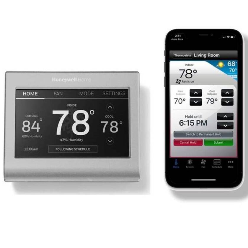 Honeywell Thermostat working with smartphone