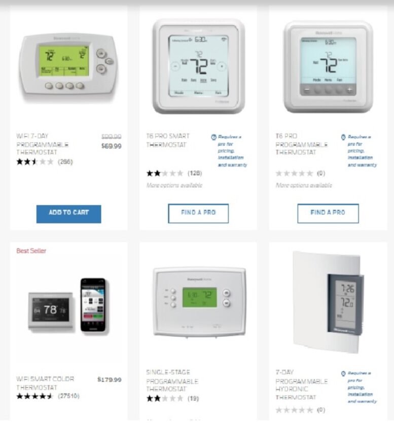 Honeywell Thermostat Models