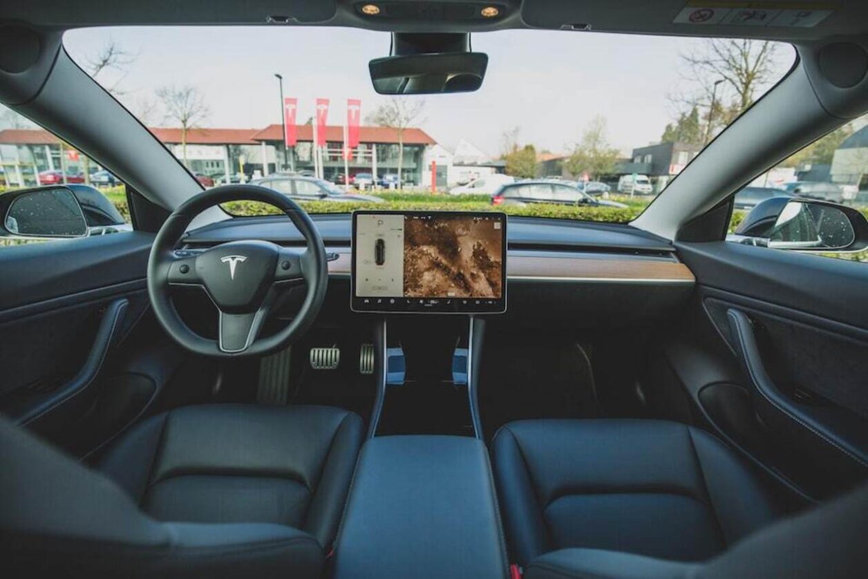 tesla interior