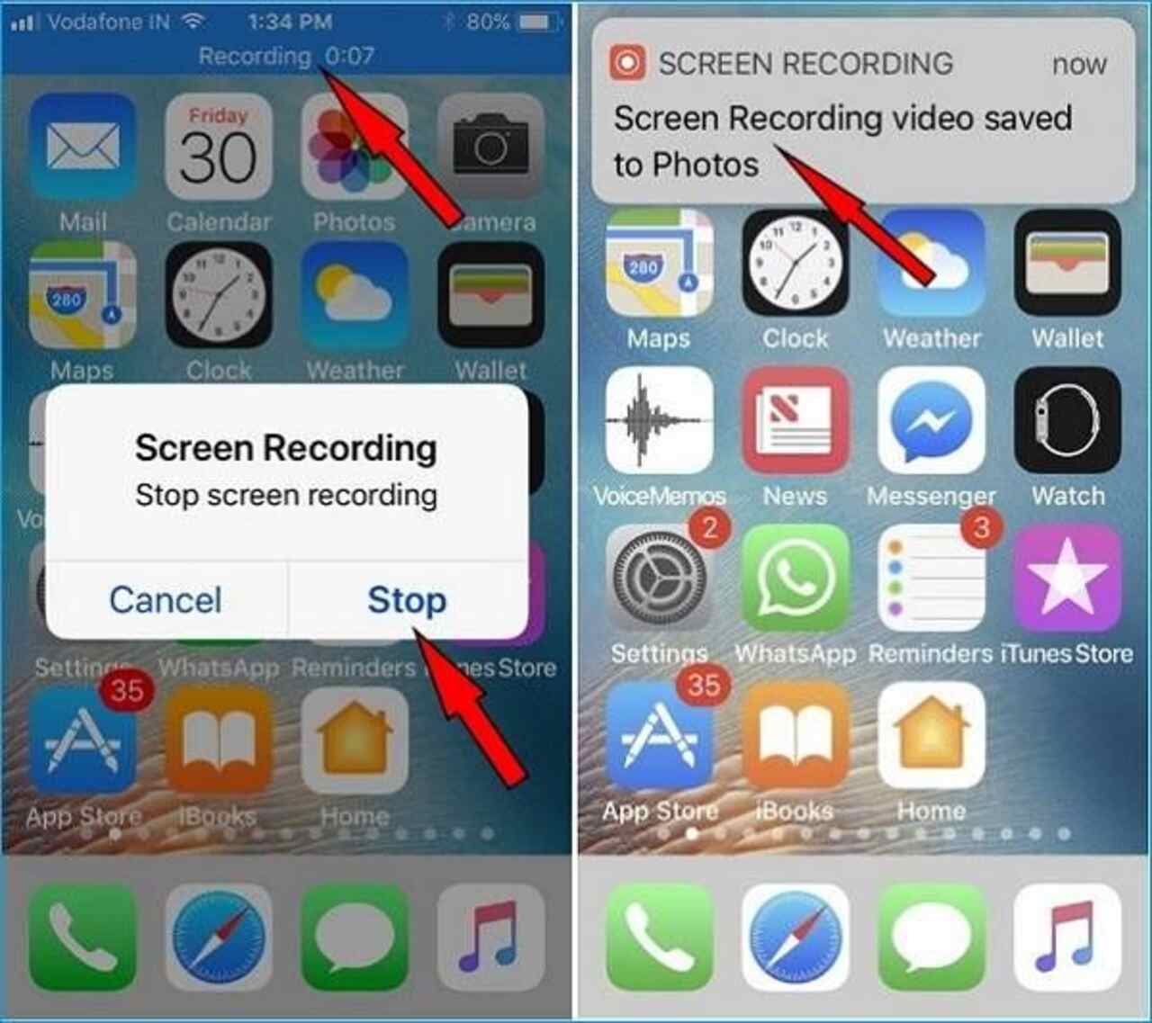 iphone screen recording