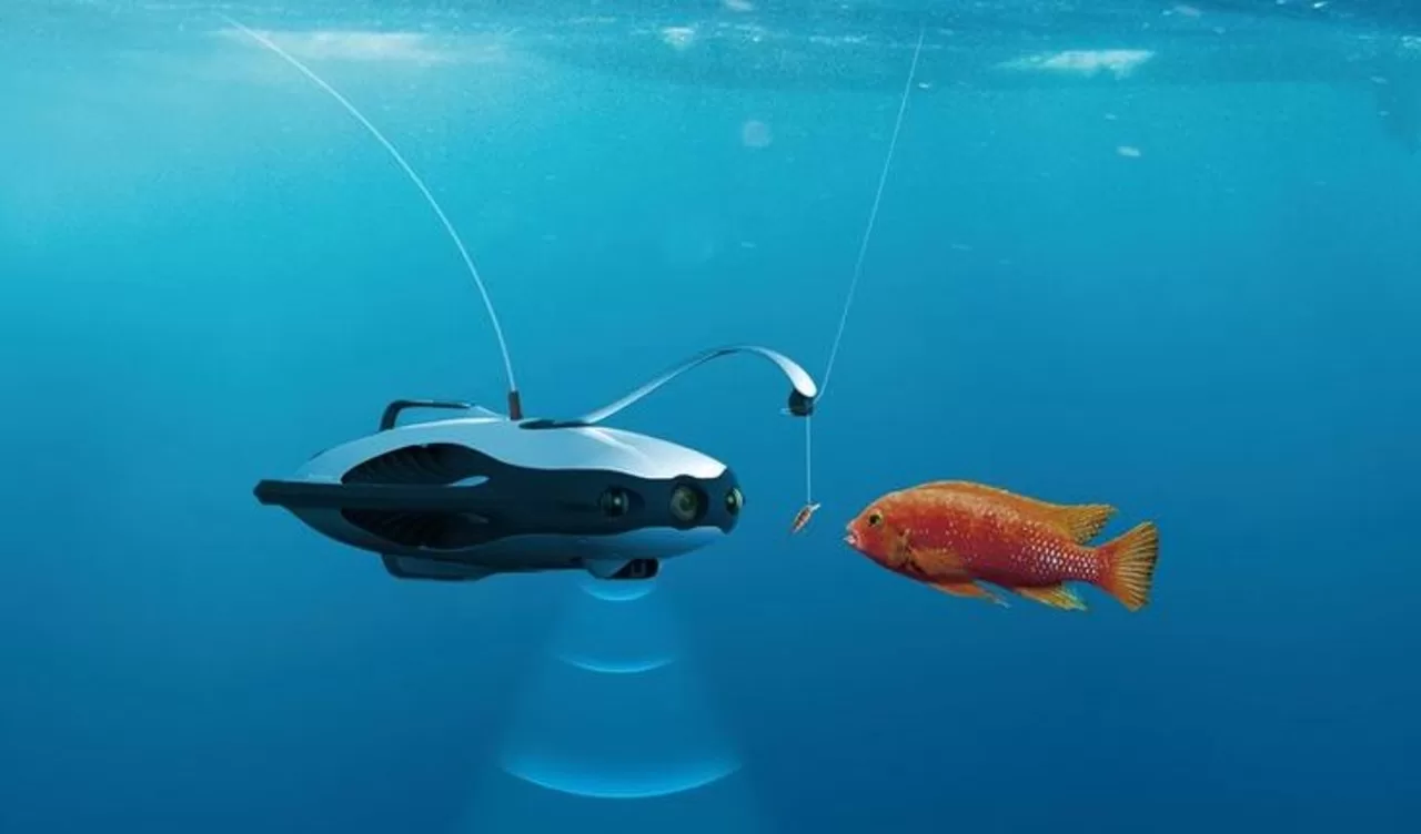 underwater drone fishing