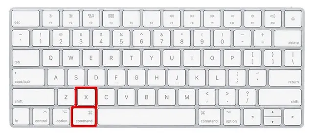 Shortcut key for cut