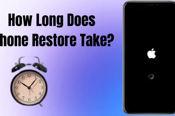 How long does a iphone restore take
