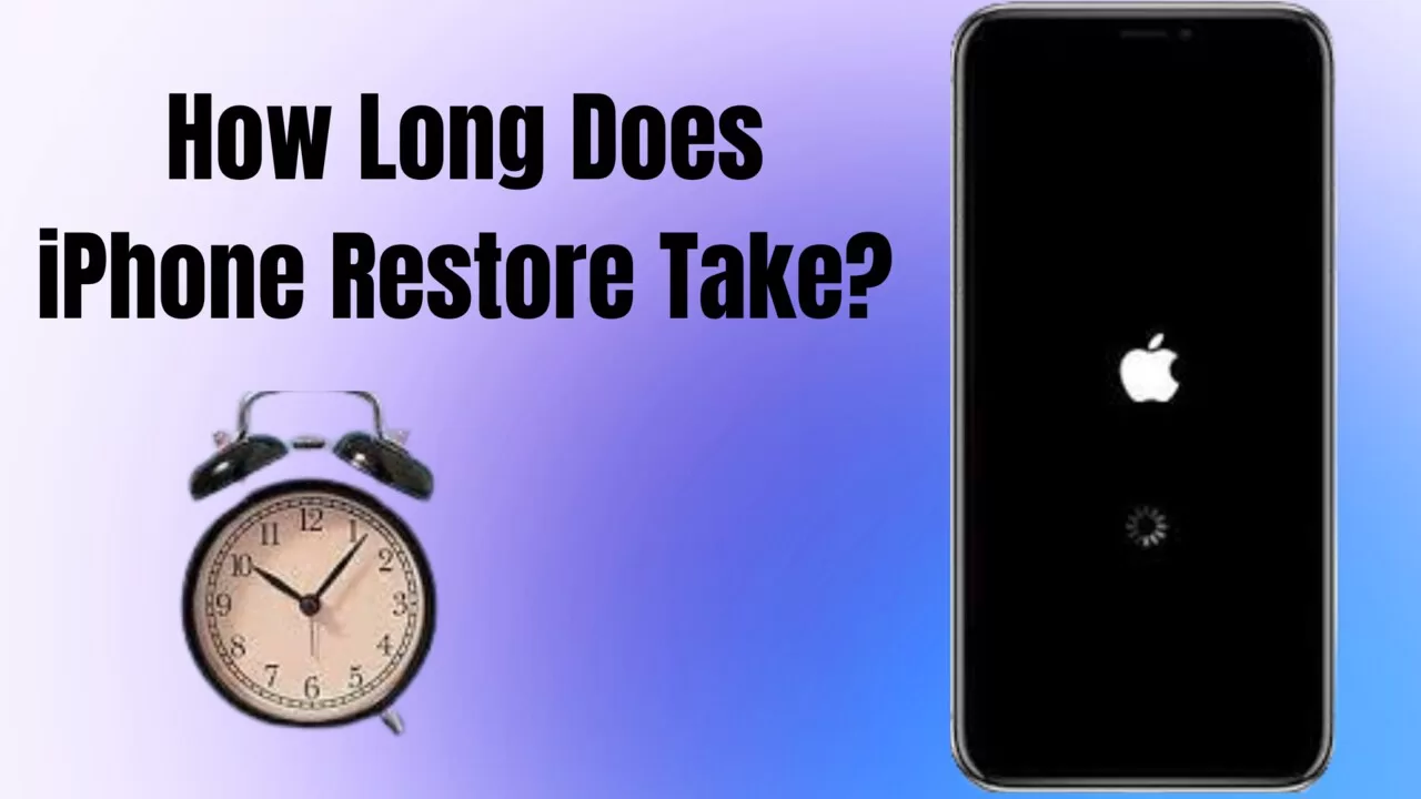 How long does a iphone restore take