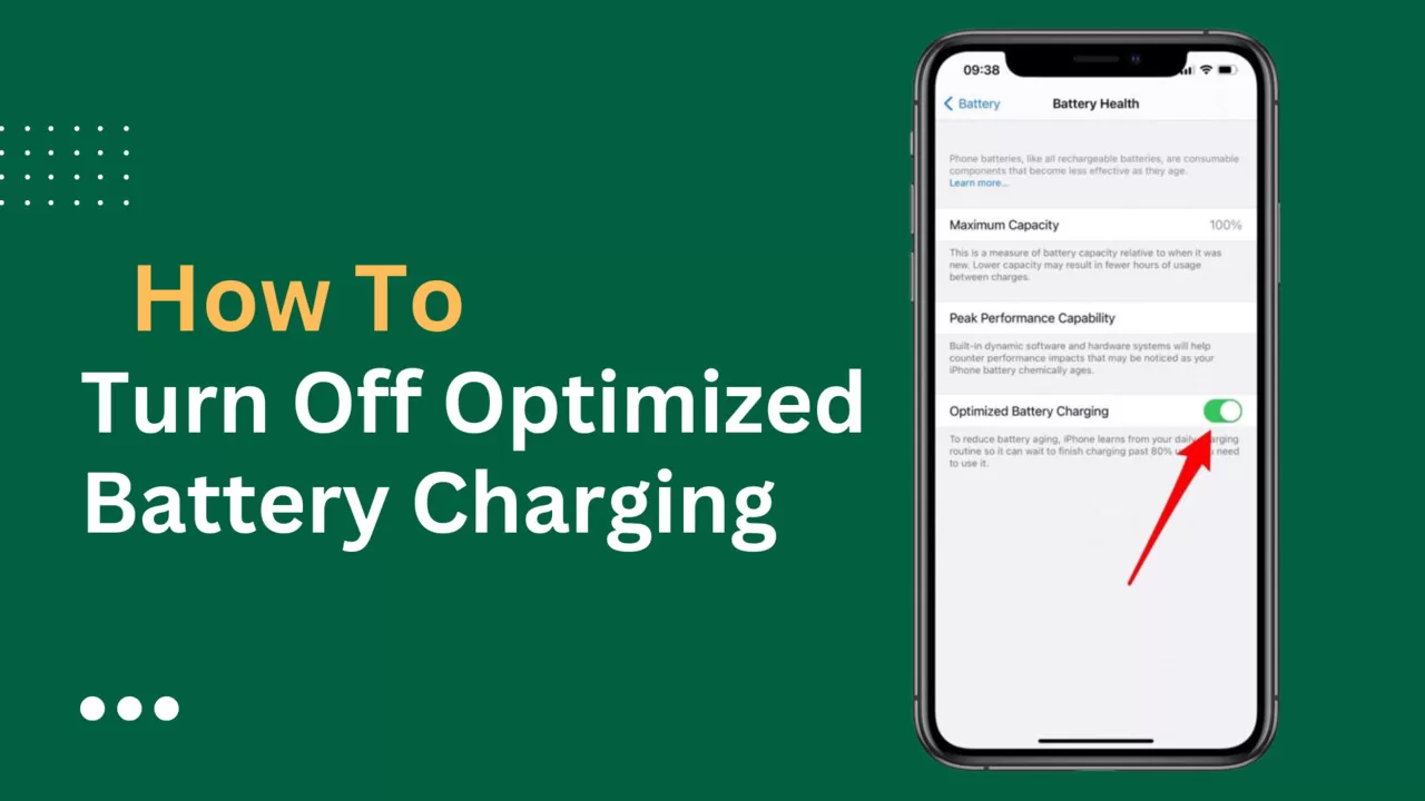 how to turn off optimized battery charging