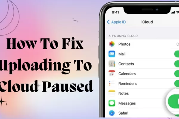 uploading to icloud paused