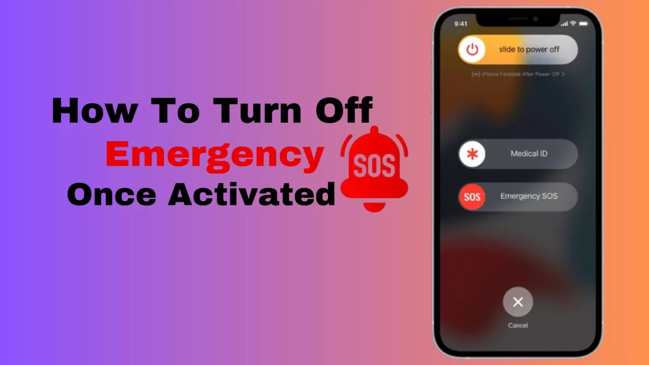 how to turn off emergency sos once activated