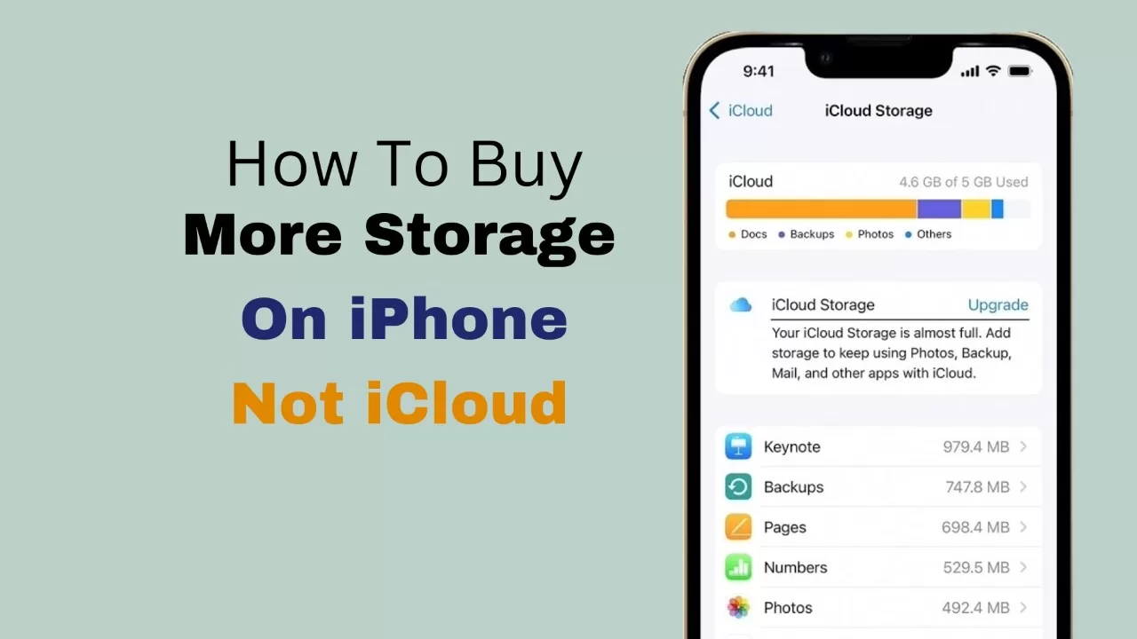 how to buy more storage on iphone not icloud