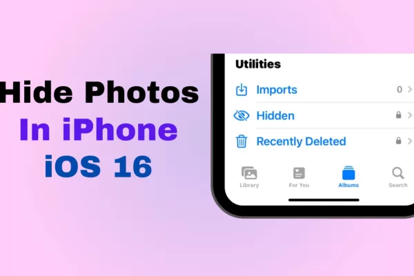 how to hide photos on iphone ios 16