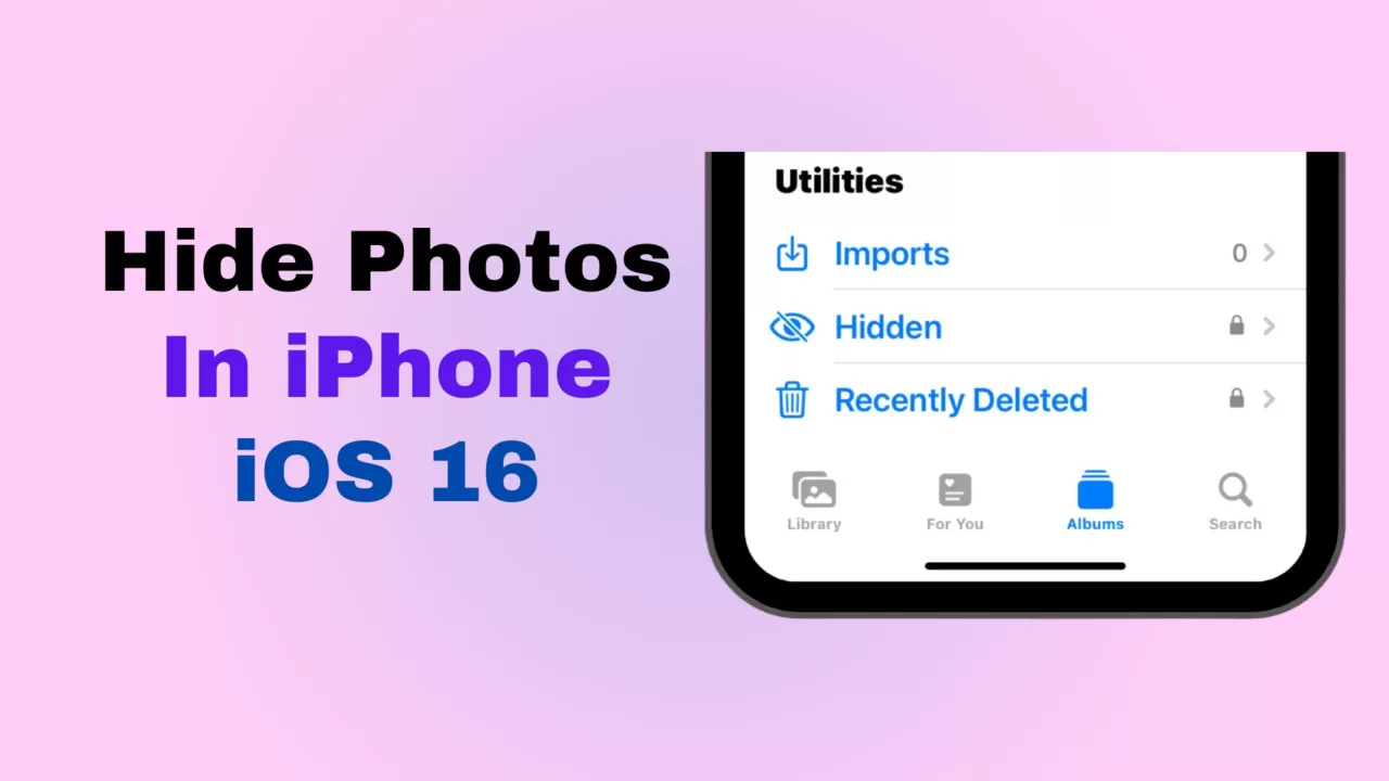 how to hide photos on iphone ios 16