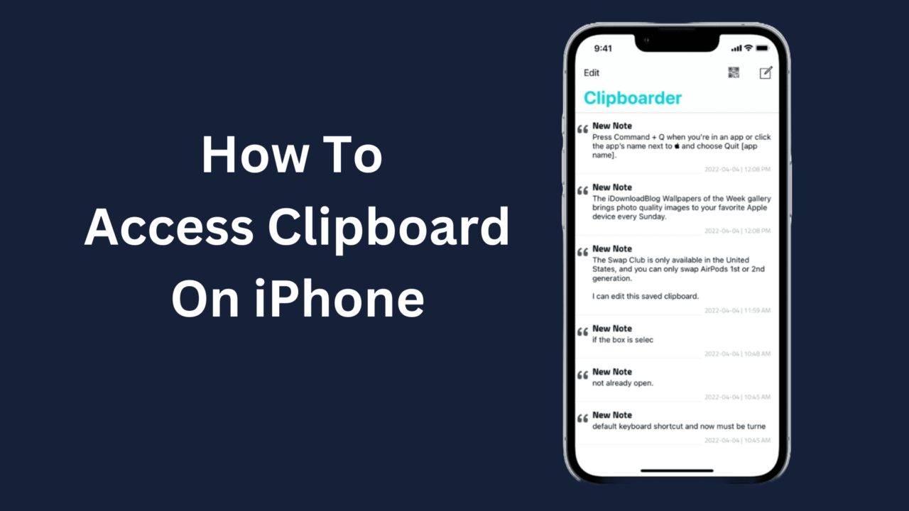 how to access clipboard on iphone