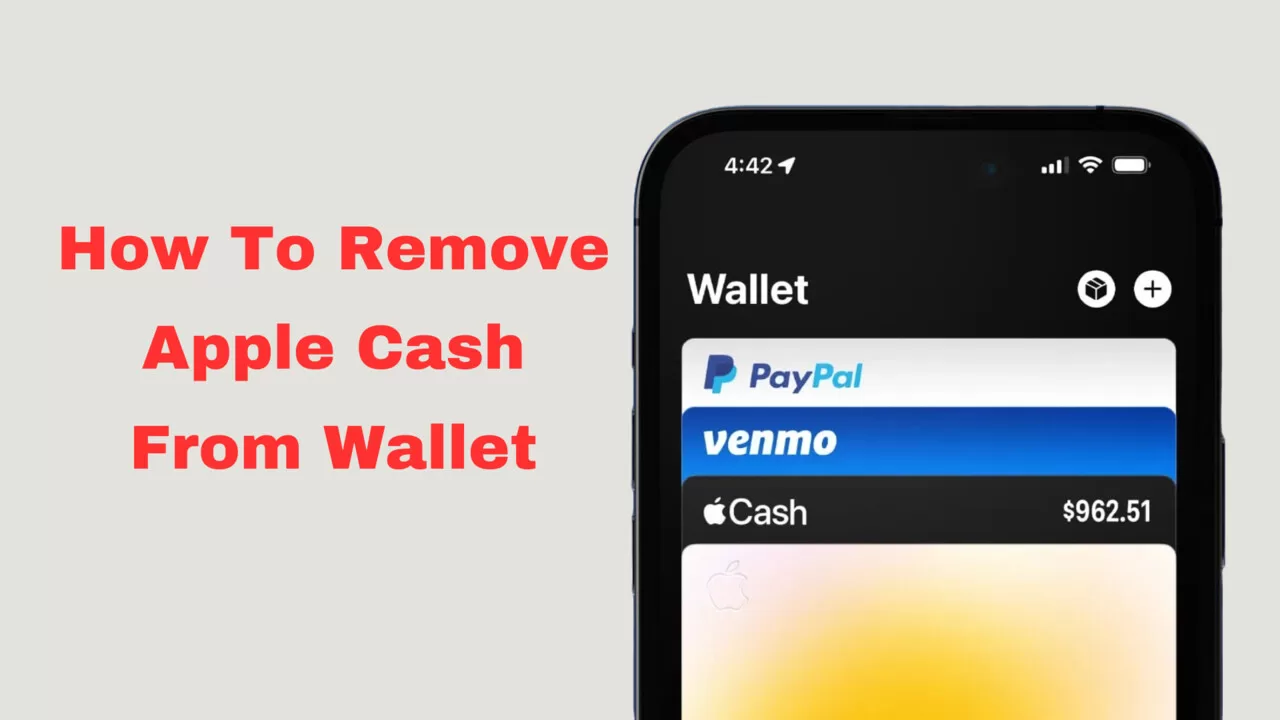 how to remove apple cash from wallet