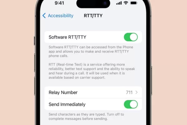 how to turn off rtt on iphone