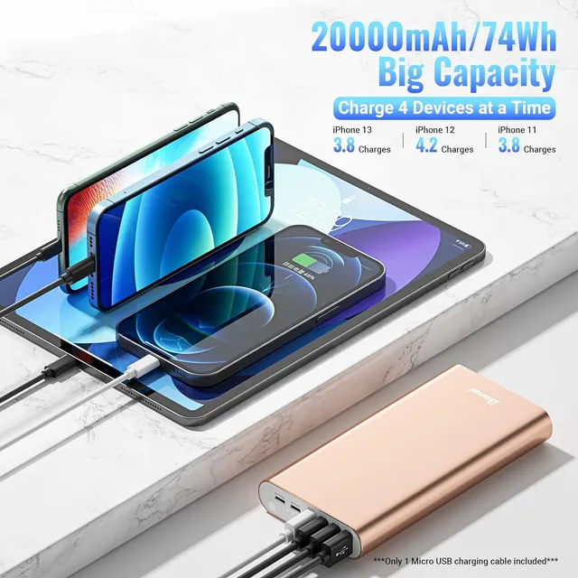 BONAI Portable Charger 20000mAh Power Bank